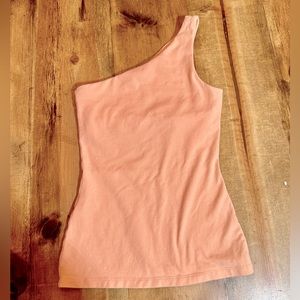 Express Women’s Sexy Basic Bra Tank. Size XS. One shoulder. Like new! Lt orange